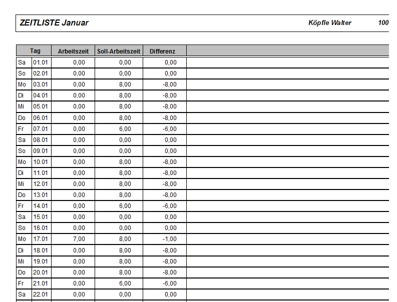 ZeiterfassungMonatstabelle0001